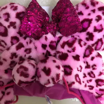 미니 표범 무늬 레오파드 무늬 팬캡 디즈니