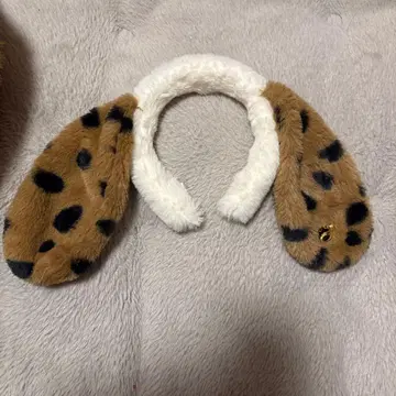 USJ 레오파드 무늬 머리띠 스누피