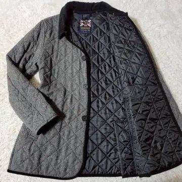 새상품급 라벤햄 투모로우랜드 별주 헤링본 퀼팅 자켓