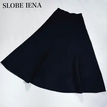 [ 24AW ] 슬로브 이에나 미라노 리브 니트 플레어 스커트 A라인 롱