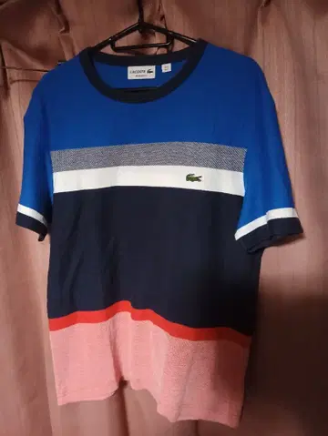 LACOSTE 라코스테 레귤러 핏 피케 셔츠 원단 T셔츠 US S