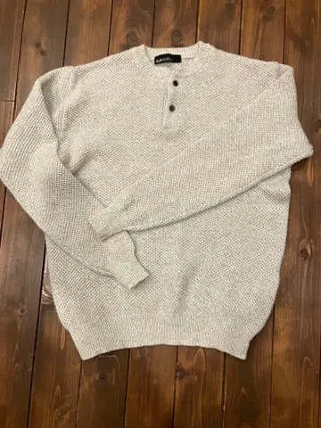 유나이티드 애로우즈 GLR 헨리넥 니트 라이트 그레이 M 남성용