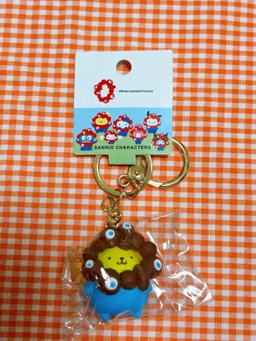 산리오 미야쿠미야쿠 입체 마스코트 키링 폼폼푸딩