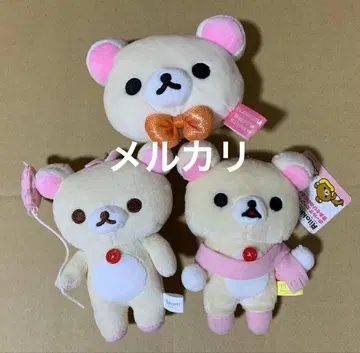 코리락쿠마 봉제 인형 3개