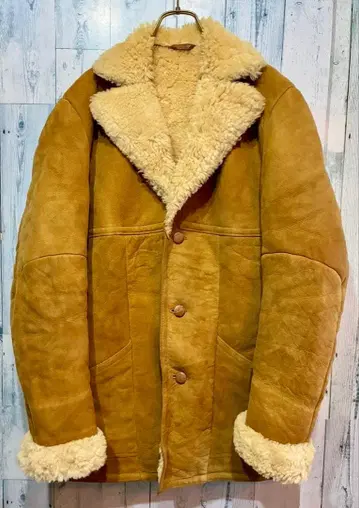 빈티지 리얼 무스탕 자켓 양가죽 런치 코트