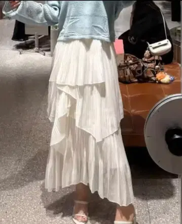 플리츠 캉캉 스커트