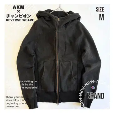 AKM x 챔피온 리버스 위브 후드티 M 블랙