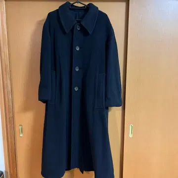 Y's 와이즈 롱 코트 다크 네이비 남성용