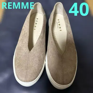 REMME 베이지 플랫슈즈 스웨이드