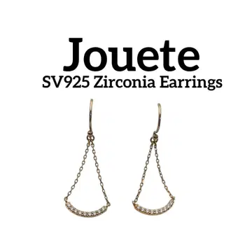 쥬에테 지르코니아 드롭 귀걸이 SILVER925 골드