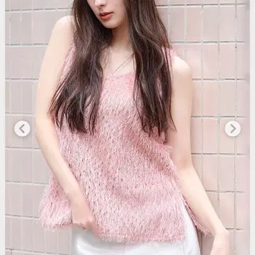 프레이 아이디 프린지 자카드 상의