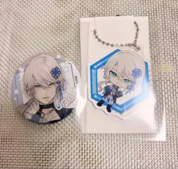 컴퍼스 로손 콜라보 오니가시키 우라 캔뱃지&아크릴 키홀더 세트