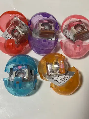 산리오 미니어처 패키지 컬렉션 5개 세트 컴플리트