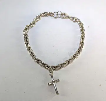 실버 925 크로스 참 팔찌