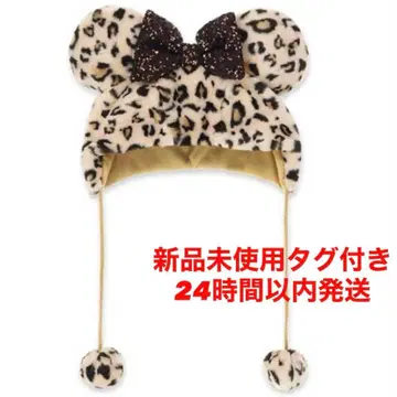 디즈니 레오파드 무늬 팬 캡