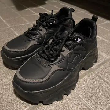 ORiental TRaffic 통굽 스니커즈 블랙