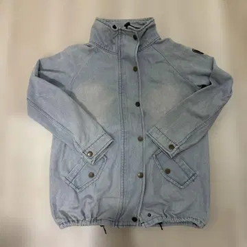 데님 자켓 라이트 블루 하이넥