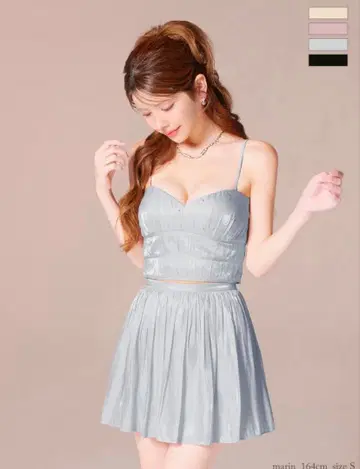 ROBE de FLFURS 로브 드 플뢰르 오간자 베어 투피스 드레스