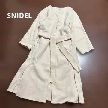 스나이델 캐시미어 혼방 리버 코트 벨트 포함