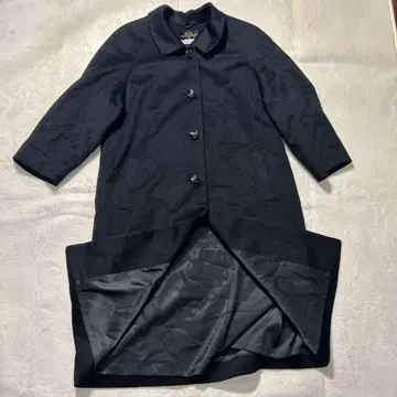 PureCashmere 캐시미어 100% 롱 코트 블랙