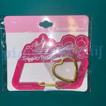 2 파티&지미 하트링 부착 아크릴 카라비너 퓨로랜드 산리오