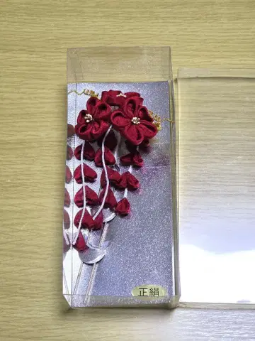 [ 새상품급 ] 순수 실크 꽃 헤어콤 성인식 브라이덜