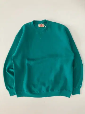 70s 80s 러셀 터콰이즈 크루넥 트레이닝복