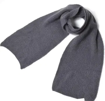 미사용 매킨토시 x 바토너 모헤어 니트 머플러 그레이