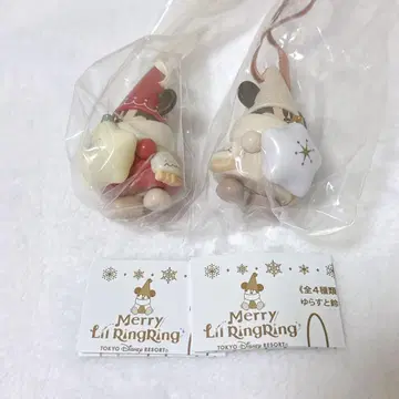 디즈니 2025 크리스마스 릴린린 캡슐 토이 2개 세트