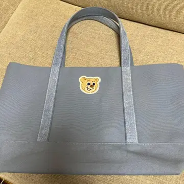 러브러리 바이 페이 올드 테디 와펜 토트백 라이트 블루 대