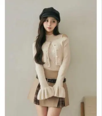 Darich 다리치 앙상블 샤기 니트탑 아이보리