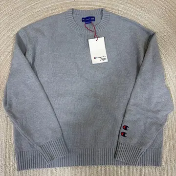 [ 완판템 ] Champion x ZARA 스웨터 그레이 XL