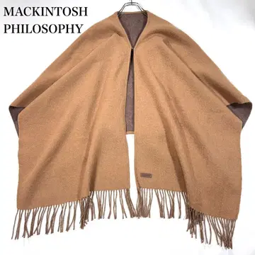 매킨토시 철학 판초 겉옷 바이컬러 가죽