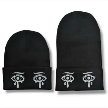 Double Sad Beanie BLACKBrain