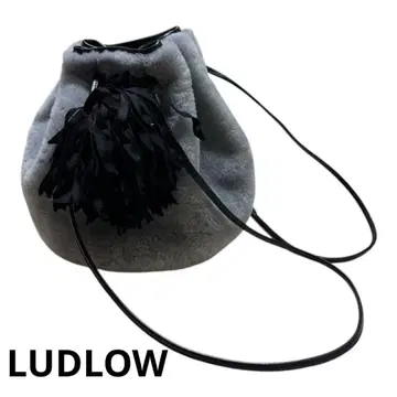 LUDLOW 라드 로 퍼 백 복조리 그레이&블랙