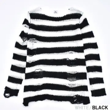 VOLCAN&APHRODITE 보더 데미지 BIG 니트