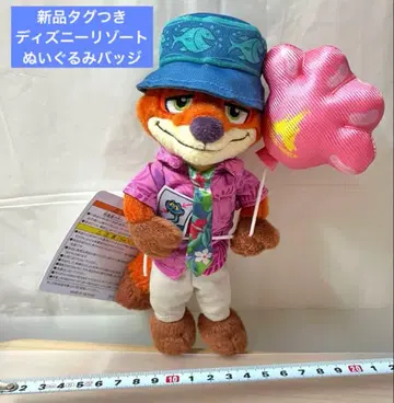 닉 주토피아 디즈니 리조트 인형 배지