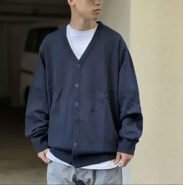 HARRITON 블랙 가디건 XL