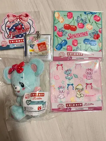 후쿠야 캐릭터 복권 SWIMMER B상 마스코트 봉제 인형 하구리 외