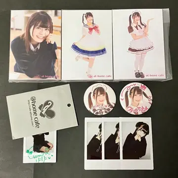 앳홈카페 린린 견습 의류 캔뱃지 솔로 폴라로이드 복권 앳학원