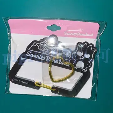 2 바츠마루 하트 반지 부착 아크릴 카라비너 퓨로랜드 산리오