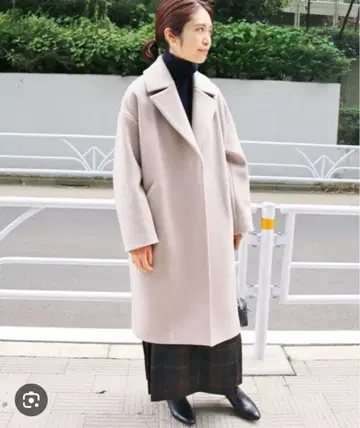 IENA MANTECO 오버 사이즈 체스터 코트