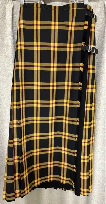 영국제 [ 새상품급 ] Glen Fyne 바이컬러 체크 플리츠 스커트