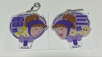 닌타마 란타로 데코 부채 키체인 후와 라이조 하치야 사부로