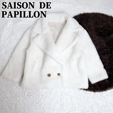 SAISON DE PAPILLON 테디베어 보아 숏 기장 자켓