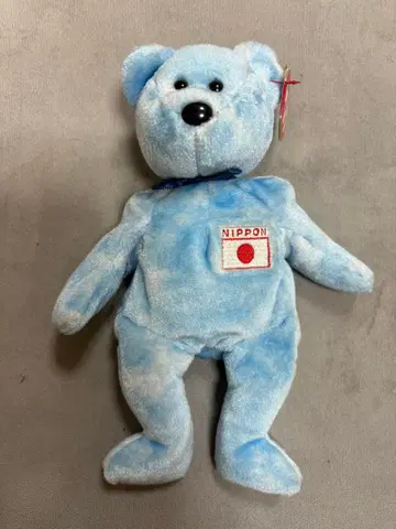 TY 비니 베어 파랑 NIPPON 자수