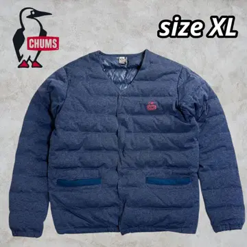 참스 티쉘 다운 가디건 네이비 남성용 XL