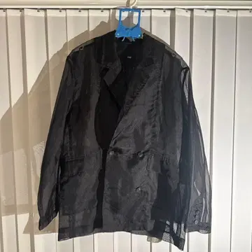 HARE 시스루 더블 브레스트 자켓