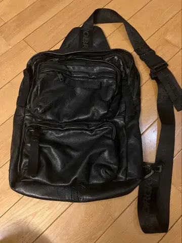 Giorgio Brato 블랙 가죽 백팩