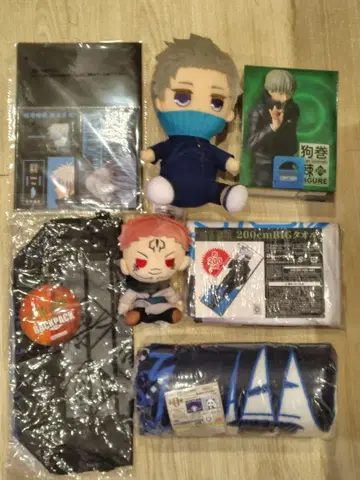 주술회전 피규어 담요 타월 쿠션 백팩